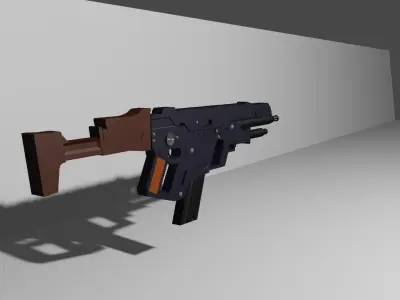 HK Rifle Free low-poly 3D model