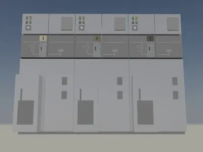 Medium voltage ring main unit Free 3D model
