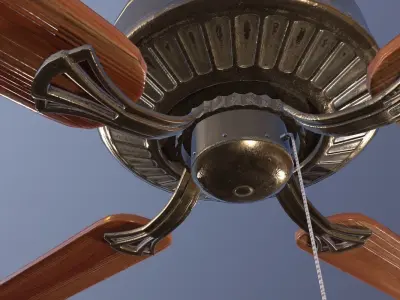 Ceiling Fan Game Ready Low-poly 3D model