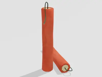 Dynamite - Hand Painted 3D model