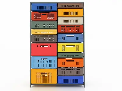 Plastic Mesh Box 3D model 3D model
