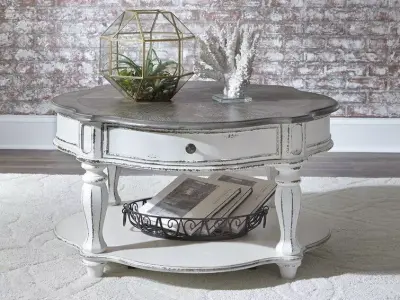 Jovani Wood Wheel Coffee Table  3D model