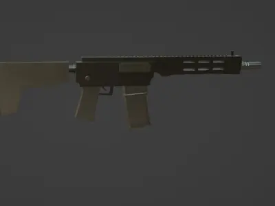 3D M4 RIFLE MODEL Low-poly 3D model