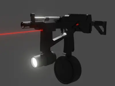 Custom PP2000 Low Poly Free 3D model