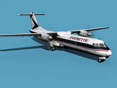 ATR  ATR-72-600 Everette Charter 3D model