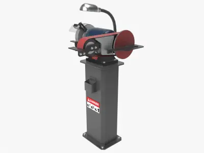 Bench Grinder Low-poly 3D model buy