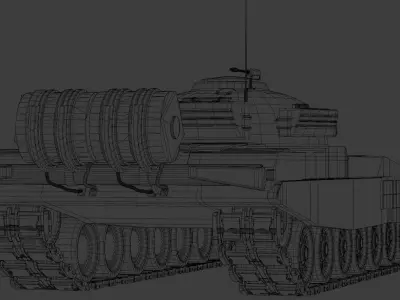 PT-91 tank 3D model