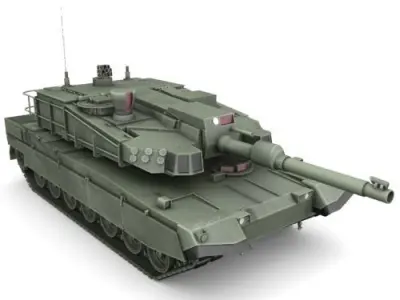 K 2 Black Panther  Low-poly 3D model