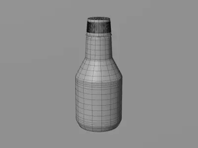 Product Mockup Bottle Oil 60ML 3D model