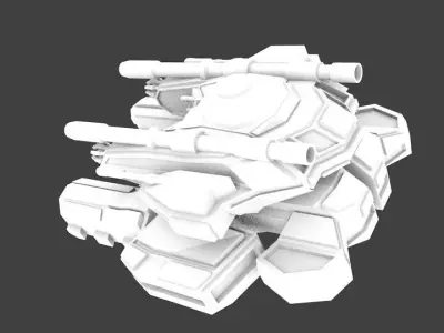 ALIEN VX-277 Low-poly 3D model