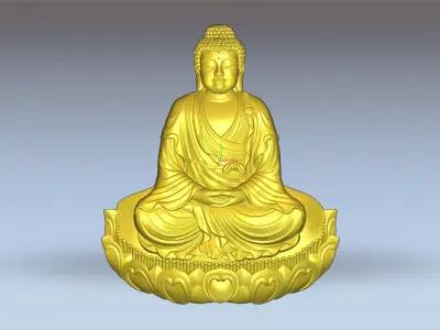 Buddha wall decor  3D print model