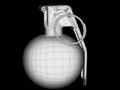 M67 grenade Low-poly 3D model purchase