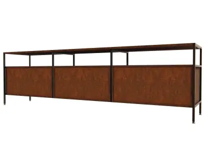 Media Console Mid Industrial 3D model
