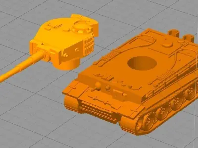 Tiger Tank 3D model 3D print model