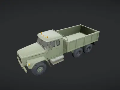 military cargo truck 3D model purchase