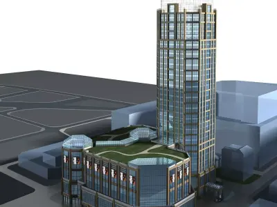 Commercial Building 3D model 75