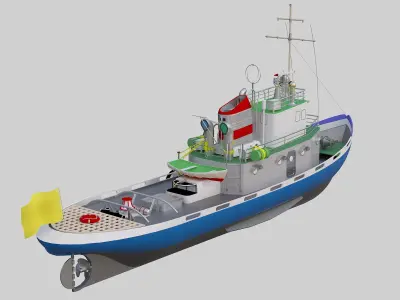 tugboat 3D model