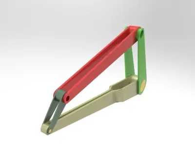 Four bar chain mechanism 3D model