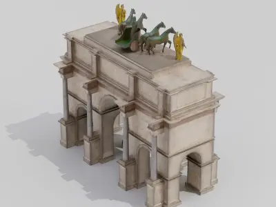 Arc de Triomphe du Carrousel 3D model