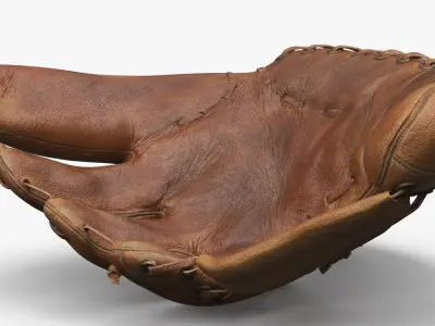 Vintage Leather Baseball Glove 