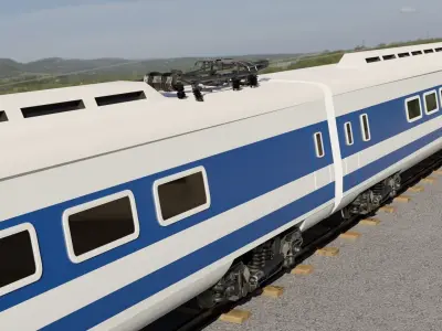 Train 3D model japanese high speed 3D model