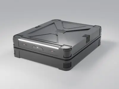 Sci-Fi Crate 6 Low-poly 3D model