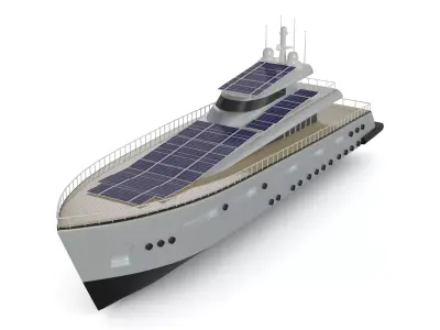 Solar Powered Boat 3D model from CGTrader