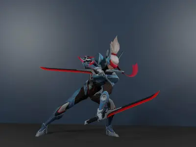 cyberpunk w 3D model