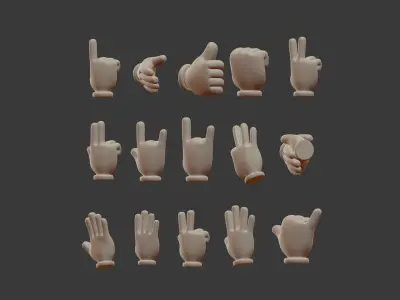  Hand Emoji Signs - Icons Pack 