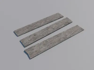 Old Wooden Scaffolding  - Game-Ready PBR Asset Low-poly 3D model