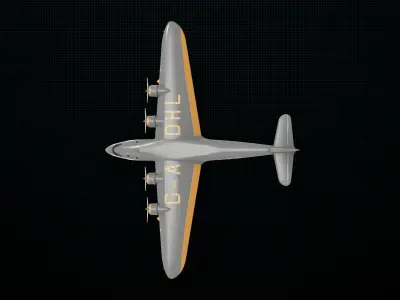 Short Empire flying boat 3D model
