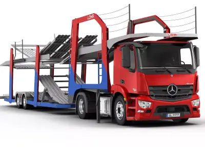 Mercedes Antos Car Transporter 3D model