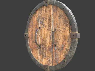 Shield metal bar 3D model