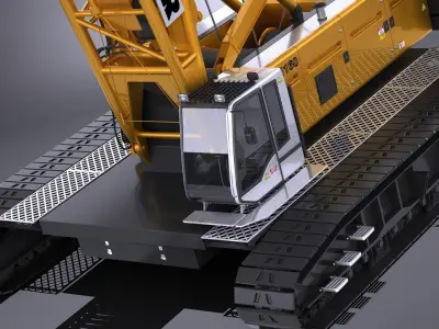 Liebherr LR 1160 Hydraulic Lift Crane 3D model