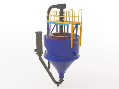 Pneuflot 3D Model 3D model