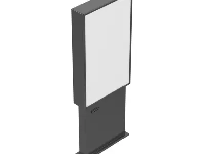 Kiosk Low-poly 3D model