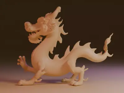 chinese dragon 3D print model purchase