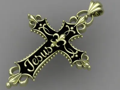 The Most Antique And Beautiful Christian Cross 3D print model