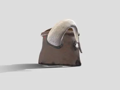 Horned Helmet Low-poly 3D model