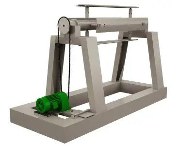 Roll Unwinder Machine 3D model