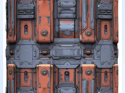 Sci-FI Seamless Texture Texture 29