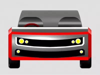 A Muscular Coupe Free 3D model