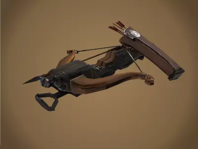 Crossbow Free low-poly 3D model