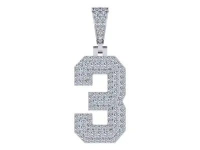 3 Initial Pendent 3D print model