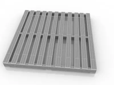 Wood Pallet 3D model get