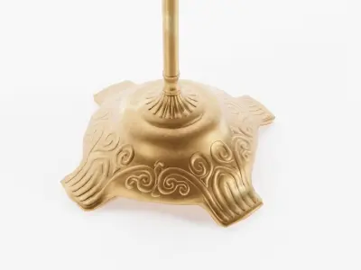 Antique Brass Music Stand Low-poly 3D model