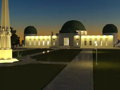 Griffith Observatory 3D model purchase