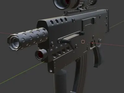  MACHINE GUN 3D model purchase