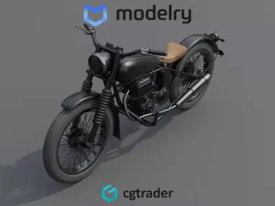 Enduro Motorcycle 3D model purchase