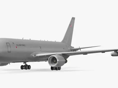 Boeing KC46 Pegasus Military Refueling Aircraft Rigged 3D model